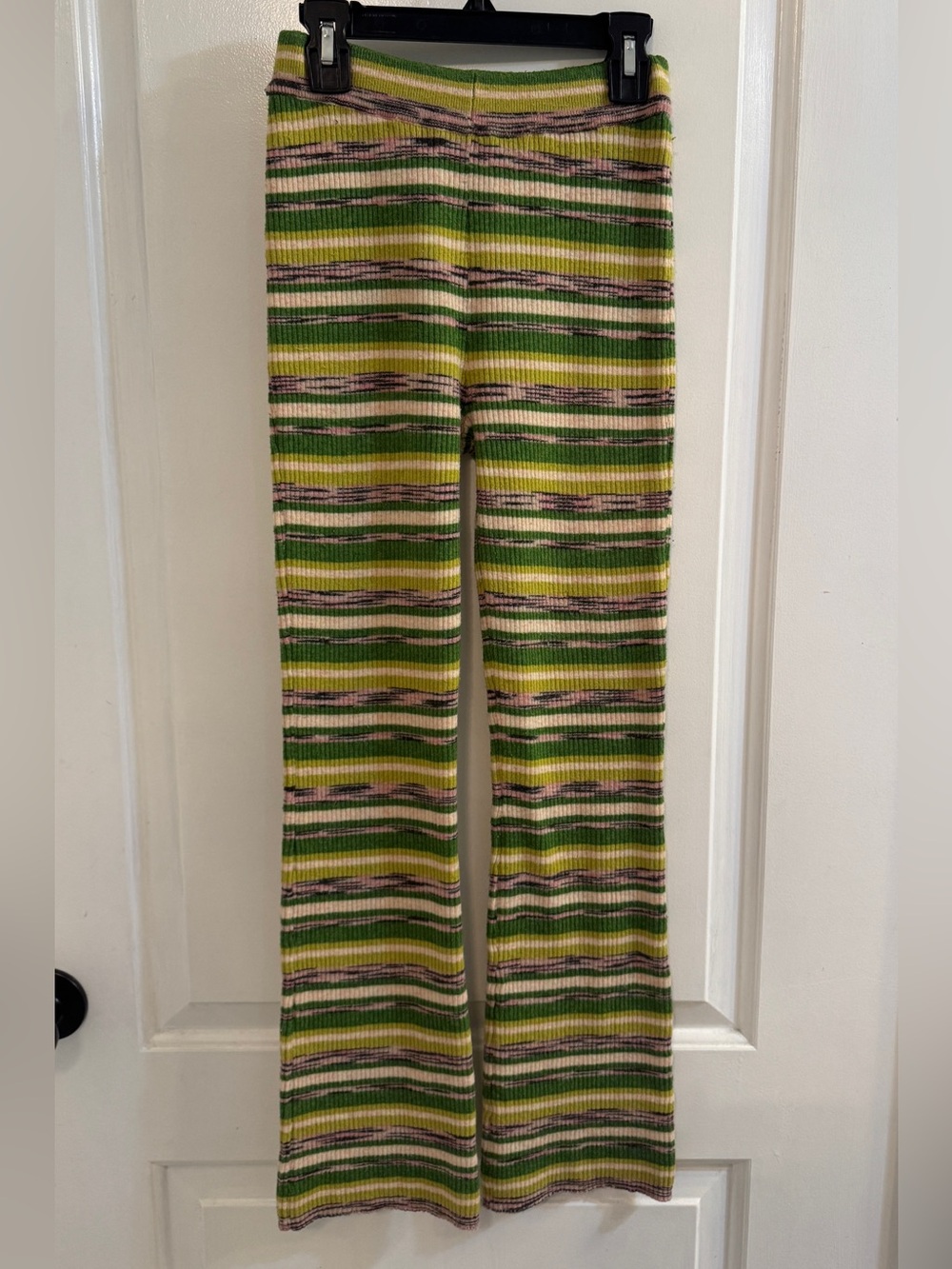Urban Outfitters Green Tommy Stripe Knit
Flare Trousers XS - Picture 4 of 8